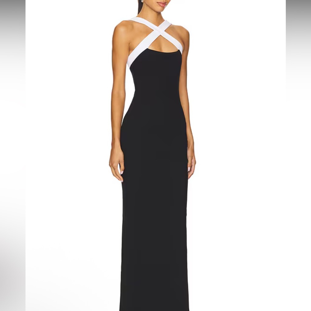 New | Nookie Viva 2 Way Gown in Black & White XL